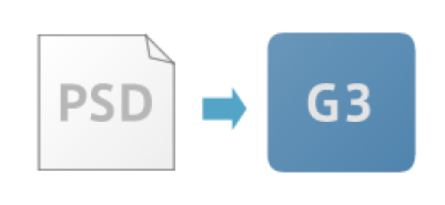GENWARE3でPhotoshopデザインから作成したGUI画面