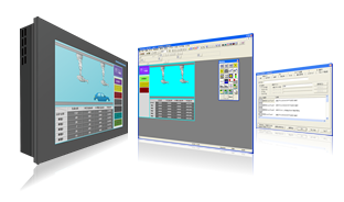 INTAPANELのHMI開発ツールの操作画面のイメージ図